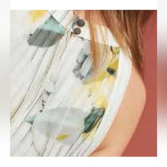 Anthropologie women’s Garden Party Dress Floral Ruffle Size 12 midi preloved - Picture 14 of 14